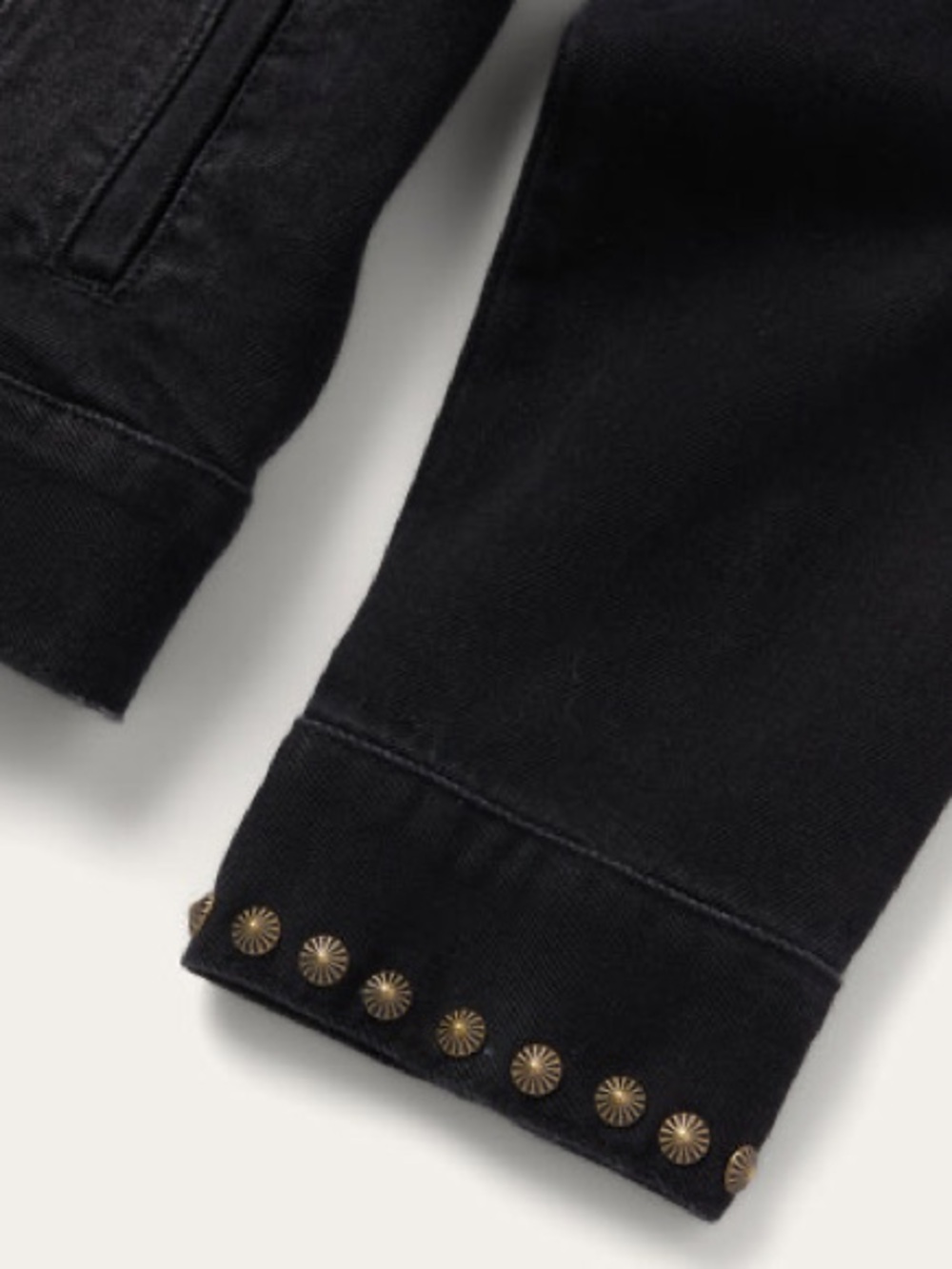 Stetson black denim studded jacket - Picture 6 of 8
